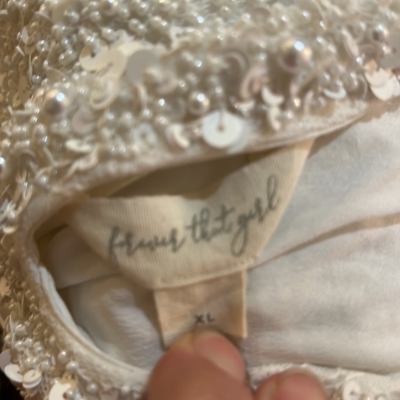 White Beaded Minidress - Picture 5 of 5